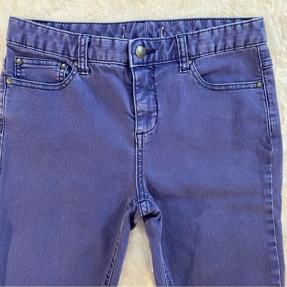 Free People Purple Denim Skinny Jeans Mid Rise Women - Picture 2 of 10